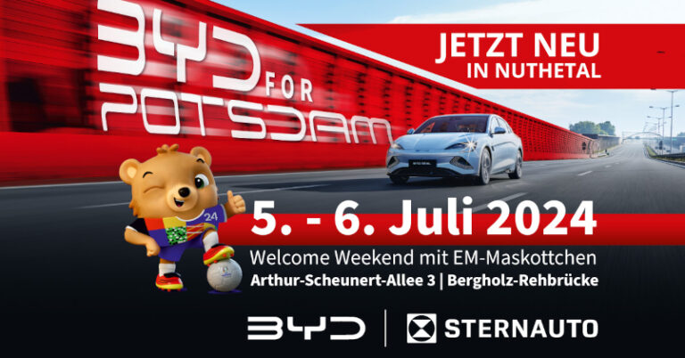 STERNAUTO bringt BYD nach Potsdam: Neuer Store eröffnet